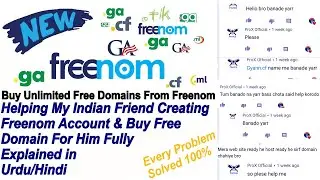 [Technical Problem Fixed] Create Account In Freenom Fully Explained Every Problem Solution | #gfx
