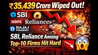 ₹35,439 Crore Wiped Out! SBI, Reliance Among Top-10 Firms Hit Hard 🔴📉