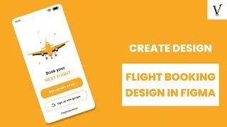 Creating flight booking login form design in Figma | The Villain