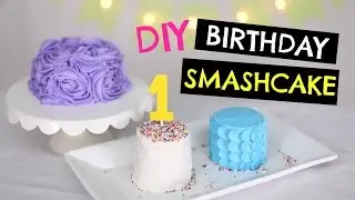 DIY 1st Birthday SMASH Cake for BABY: 3 Ways to DECORATE
