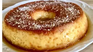 PUDIM FÁCIL DE COCO SEM LEITE  CONDENSADO | SEM LACTOSE!