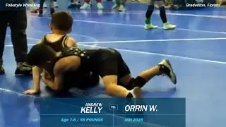 Andrew Kelly vs Orrin W. - Bradenton IOF (Folkstyle) - 01/2025