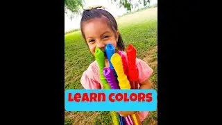 Learn Colors with Bubble Wand Fun | English & Espa&ntilde;ol | Zoe Fun World