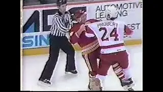 Bob Probert vs Tim Hunter