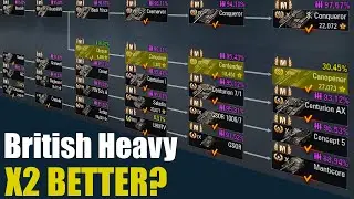 British Double Barrel Tech Tree Review in World of Tanks !