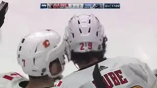 NHL 2019/2020 Flames vs Canucks  Tobi Rieder