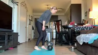 Split Stance 2 Arm KB Offset Deadlift