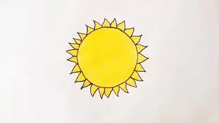 How to Draw Sun Step by Step Easy