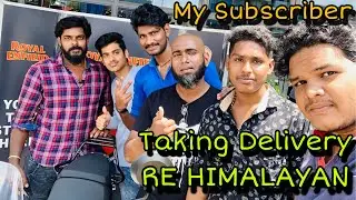 My Subscriber Taking Delivery Royal Enfield Himalayan | Chennai | Tamil Vlog | Rider Mugi
