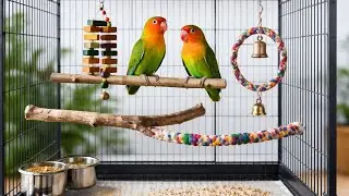 লাভ বার্ড ❤️পাখির খাঁচা সেটআপ কিভাবে করবেন জানুন, how to set up cage for lovebirds