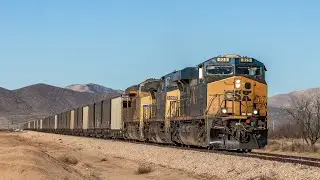 [4K] Railfanning the Union Pacific Sunset Route in Arizona February 2023!
