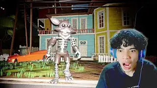 AKU DIIKUTIN FOXY NIGHTMARE DI ACT 3 - Hello Neighbor Mod