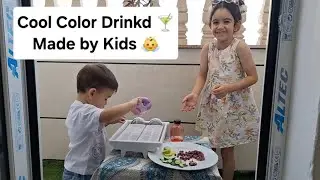 DIY Colorful Summer Drinks with Kids / Kids Create Cool, Healthy Beverages / Play, Pour & Enjoy