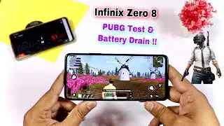Infinix Zero 8 PUBG Test & Battery Drain| Gaming Review| Battery 4500Mah Drain Test !!