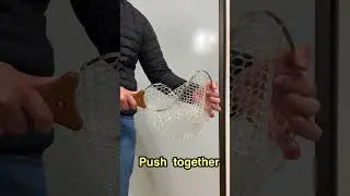 How to fold handy pak net #fishing #flyfishing #landingnet #handypak