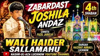 Chhota Fazil Jarvali || Wali Haider Sallamahu || Jashn e Abul Fazlil Abbasع || Dargah Hazrat Abbasع 