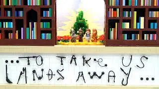 LEGO Library with Motorized Iconic Book Scenes