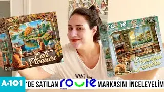 A101 de satılan 1000 Parça Puzzle Seti l Route Peaceful Harbor ve Cats Pleasure