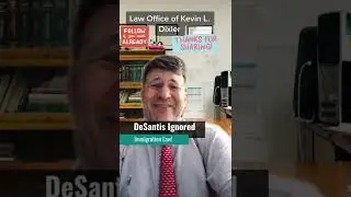 DeSantis Ignored Immigration Law! What else? #immigrationlaw #immigrationpolicy #asylumlaw #desantis