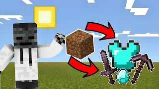 Minecraft But DIRT Brack And Drops OP ITEMS 