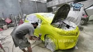Honda jazz attract yellow pearl |purnama indah warna