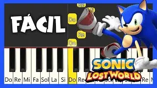 Sonic Lost World - Juice Archipelago - TUTORIAL DE PIANO F&Aacute;CIL - EASY PIANO