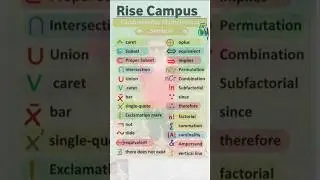 Combinatorics mathematical symbols #mathsymbols #mathsyllabus #symbols #mathstricks #numbers #tutors