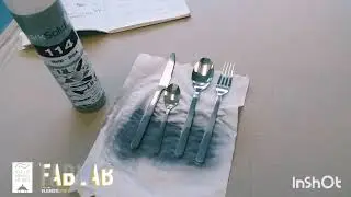 Fablab VLR - Gravure laser sur couverts inox