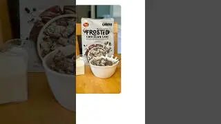 Frosted Chocolate Cake Cereal made by Post Cereals #cerealreview #chocolatemilk #chocolatecake