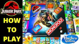 🦕Monopoly JURASSIC PARK C&oacute;mo Jugar [HOW TO PLAY en ESPA&Ntilde;OL!]😱REGLAS & REVIEW🎲JUEGO de MESA HASBRO
