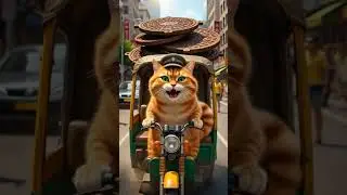 Cat stealing manhole cover funny ai video#funny #story #shorts #cat  #cute