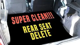 I Installed a Rear Seat Delete Kit