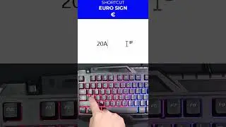 Word Shortcut: How to Type Euro Sign (&euro;) in Word #shorts