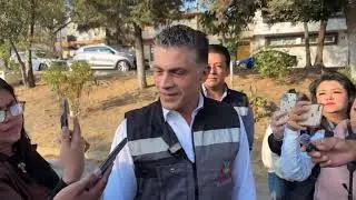 El presidente municipal de Tlaxcala Alfonso Sánchez inaugura obra pública 