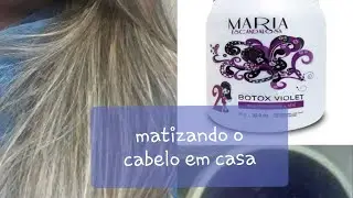 Como usar o Botox Violet da Maria Escandalosa - Alisamento e matização para loiras.
