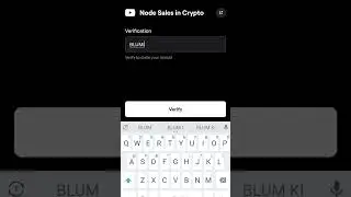 Blum Video Code 6-Nov-24 | Blum Verify Code Today | Node Sales in Crypto