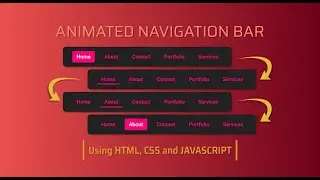 Animated Navigation Bar | HTML CSS JAVASCRIPT