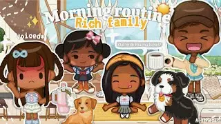 Богатая семейная утренняя рутина☀️✨️💸🤧|Miga World|озвучка*
