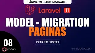 Laravel 11 Modelo y Migración de la tabla Pagina