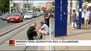 Drogos tűvel szúrhatták meg a villamoson