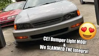 BUMPER LIGHT MOD ON THE CE1 WAGON! AND THE DA9 GETS SLAMMMED