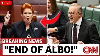 Anthony Albanese LOSES IT As Pauline Hanson EXPOSES Labor's BIG SECRET LIVE in Parliament