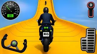 Crazy Bike Mega Ramp Impossible Racing - Bike Stunts Impossible Tracks - Android Gameplay #10