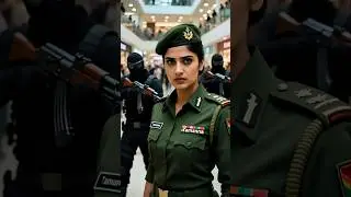 Brave Army Girl Tamanna Stops Terrorists in Shopping Mall | #shorts #army