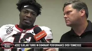 Georgia outside linebacker Azeez Ojulari ribs Tennessee after dominant performance
