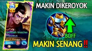 PHOVEUS PAKAI ITEM TWILIGHT ARMOR⁉️100% NO COUNTER😱 TOP GLOBAL PHOVEUS REVAMP GAMEPLAY