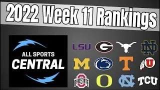 2022 Week 11 College Football Rankings