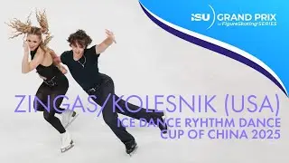 Emilea ZINGAS / Vadym KOLESNIK | Ice Dance Rhythm Dance | Cup of China 2025 | #GPFigure