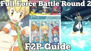 How To Beat Full Force Battle Round 2 F2P Guide Volkner And Flint Event | Pokemon Masters EX