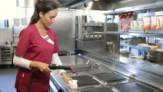 Limpieza en cocinas industriales con vapor